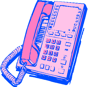 Vintage telephone illustration